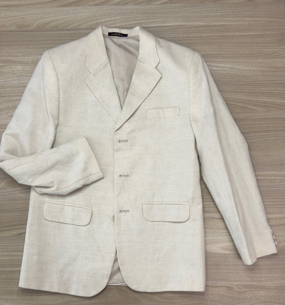 Class Club Teens Boys Beige Linen Blend Blazer Jacket Size 16 Dillard's